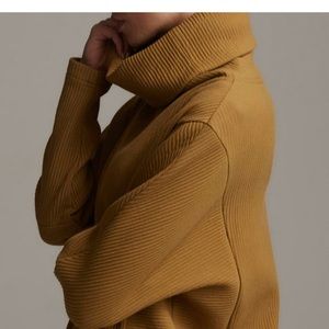 VARLEY ribbed cowl neck slouchy pullover
